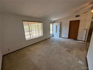 Living room and front entrance