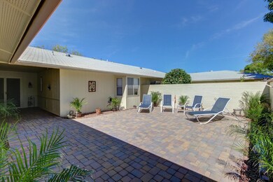 BRICK PAVED COURTYARD
