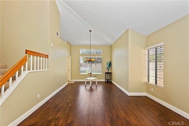 Dining area can accommodate longer table for the family.