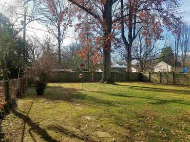 fenced in back yard