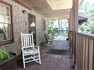 Relaxing covered front porch