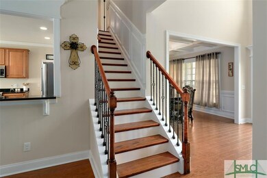 Beautiful staircase leading to second story