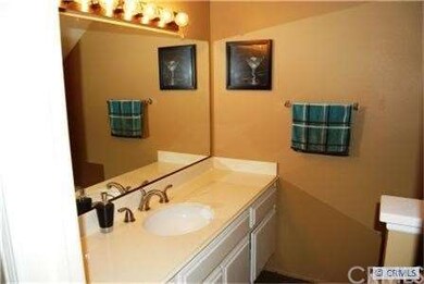 spacious powder room