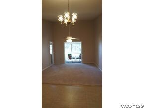 Soaring ceiling in great room