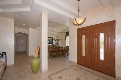 Enter through double doors