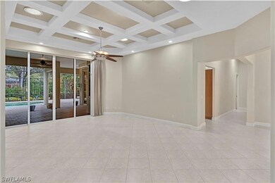 Spare room featuring light tile patterned flooring