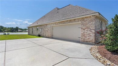 2 car garage with wide driveway