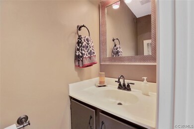 First floor half bath has been updated.