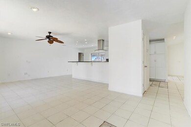 Living room overlooking kitchen