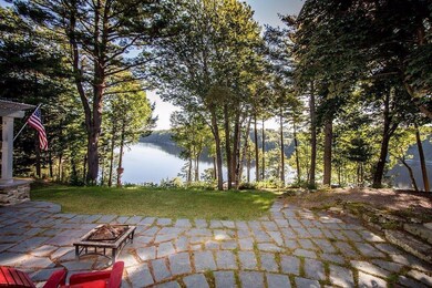 Views of water from patio.
