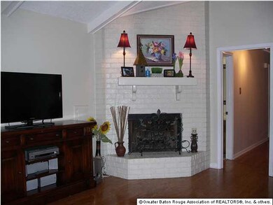 Living room with fireplace