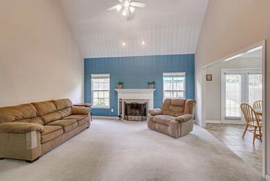 The spacious main living area has a sense of space and dimension thanks to the cathedral ceiling.  You'll love spending time here!