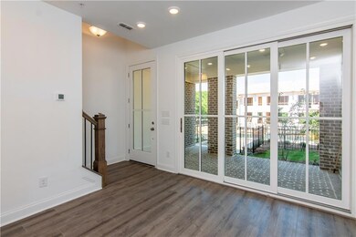 Media / Office room featuring dark wood-type floor