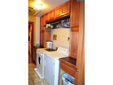 First floor laundry with plenty of cabinets for st