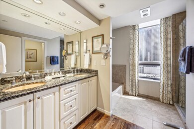 PRIMARY BATH  Custom vanity cabinets with middle d