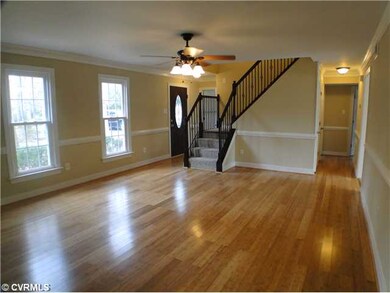 Living Room - Living Room with Bab=mboo wood floor