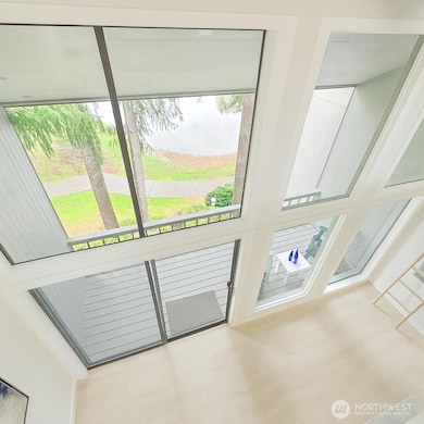 Spectacular 2-story wall of windows allows you to enjoy your front row view of the water, from both stories of the home.