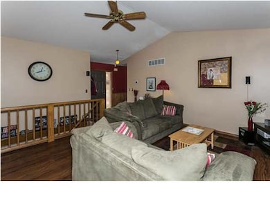 Foyer and living room