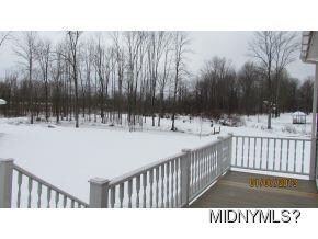 View from deck of pond