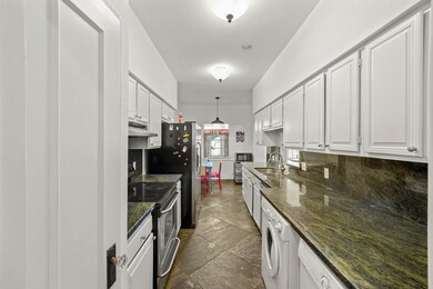 Tons of counter space in the galley kitchen