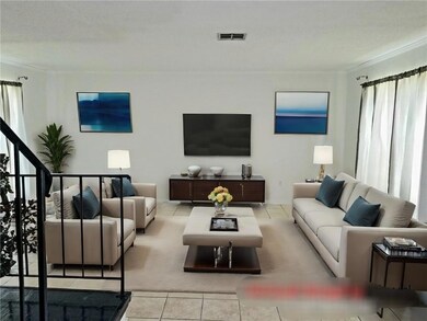 Stagged formal living room showing a fabulous sett