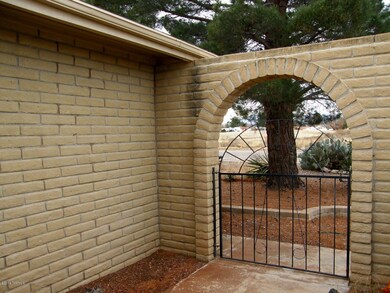 The entry leading to the house
