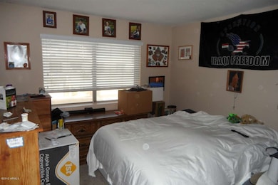 One of three bedrooms