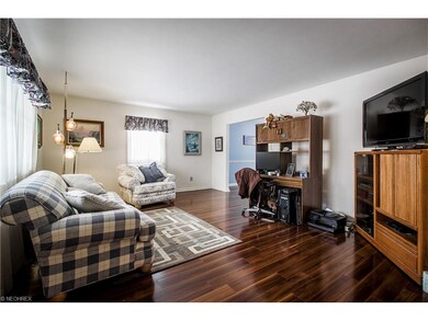 View of the living room from the foyer