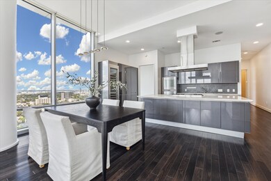 Enjoy beautiful views when you are cooking and dining.