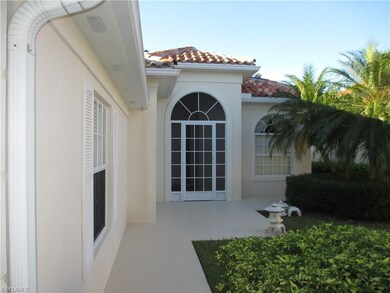 Screened front entryway and freshly painted walkwa