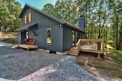 The home features a brand new creekside deck and e