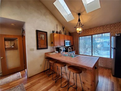Skylights welcome sunshine! Extended counter top a