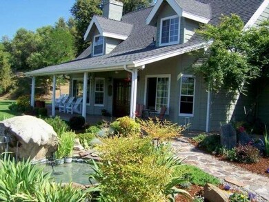 Koi pond in front yard