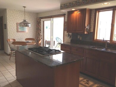 This kitchen offers abundant storage...