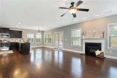 FAMILY ROOM FROM HALLWAY