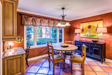 Breakfast room is open to the kitchen and features