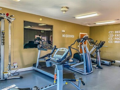 Community gym with exercise equipment