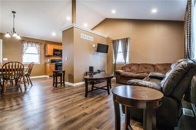 Open to the dining area