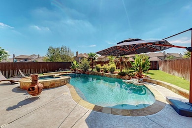 View of back yard oasis