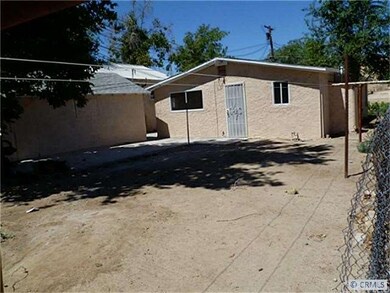 Back yard view of property