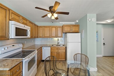 Kitchen with tons of natural light and views of th