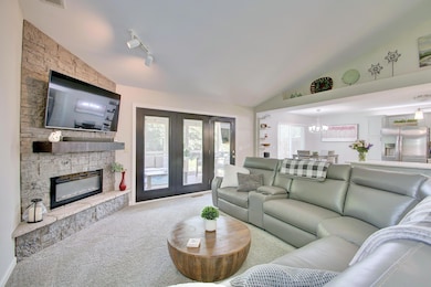 Beautifully ADDED Fireplace