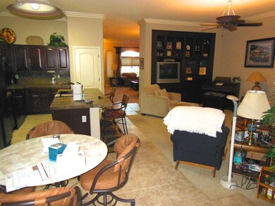 Great room and family room