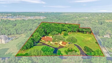 Approximate property lines of home with 4 acres