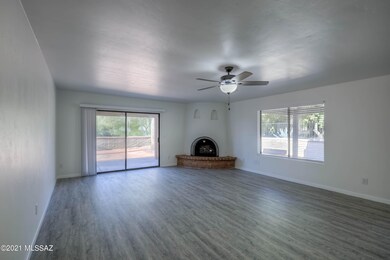 Family Room w/Rich Wood Laminate Floors