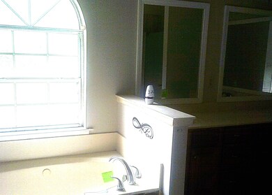 Bathroom with a garden tub