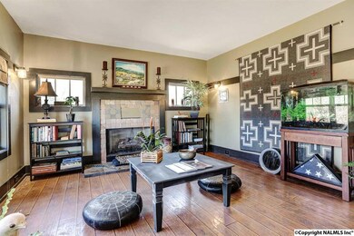 Fireplace and sitting area