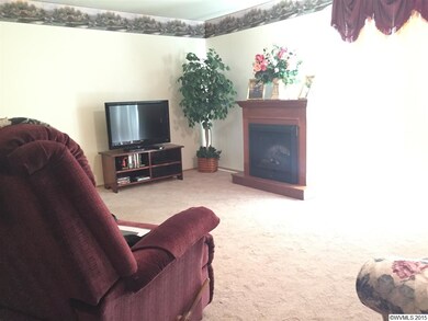 Electric fireplace included!