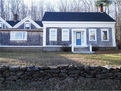 Pretty stone wall adds to the charm