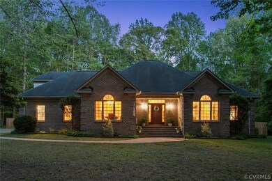 View of front of property with a lawn